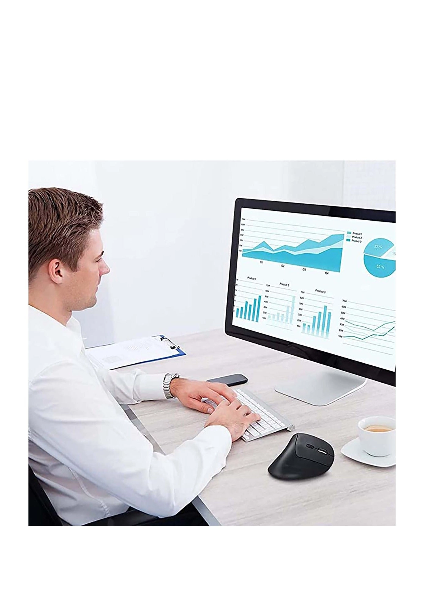 Ergonomic Vertical Mouse - Wireless