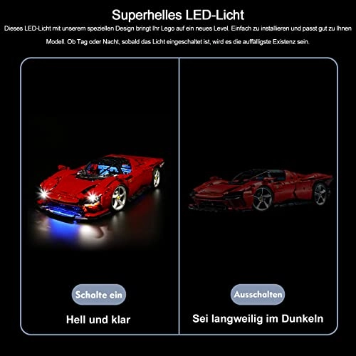 LED Light Set - Copper for LEGO Ferrari Daytona SP3 42143