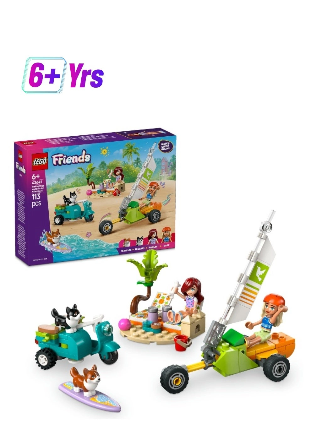 LEGO Friends Surfing Dogs and Scooter Adventure (42641)