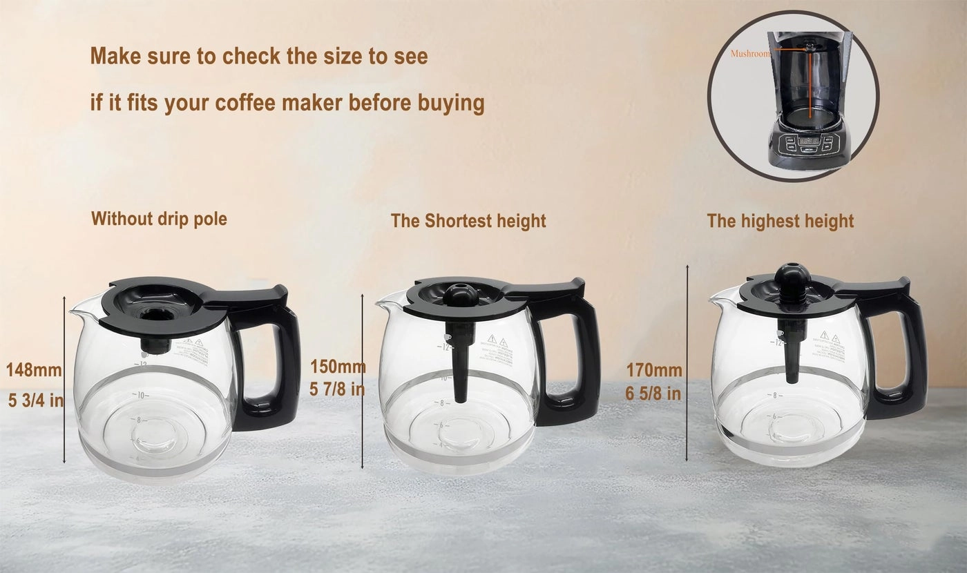 Coffee Machine Replacement Glass Pot - 18L