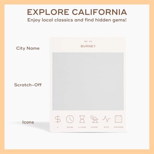 California Adventure Bucket List - 50 Scratch-Off Cards Multicolor