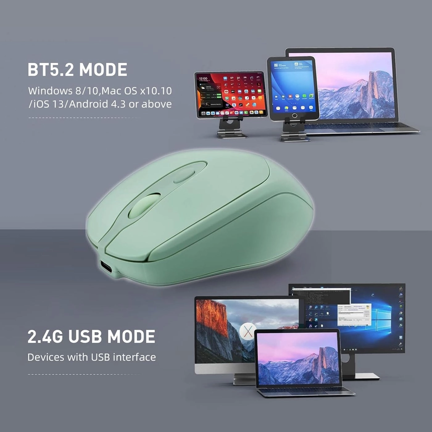 Type-C Rechargeable Mouse - Bluetooth