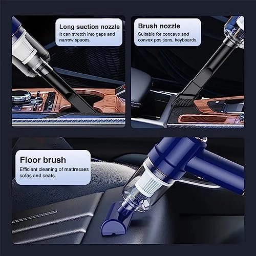 Mini Car Vacuum Cleaner - 9000PA Cordless Rechargeable