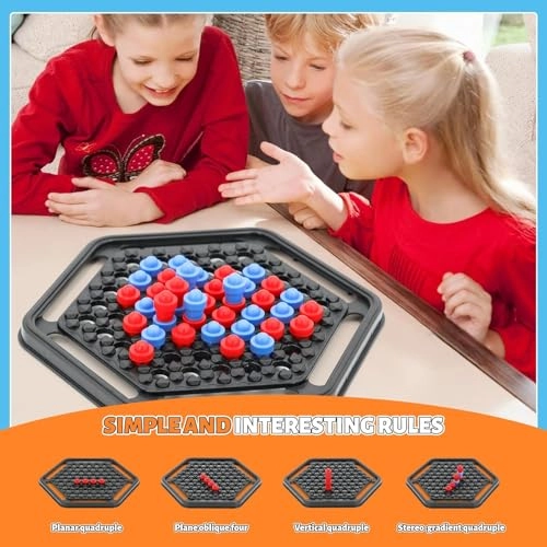 Connect 3D Four in a Row - Red and Blue 60 pieces