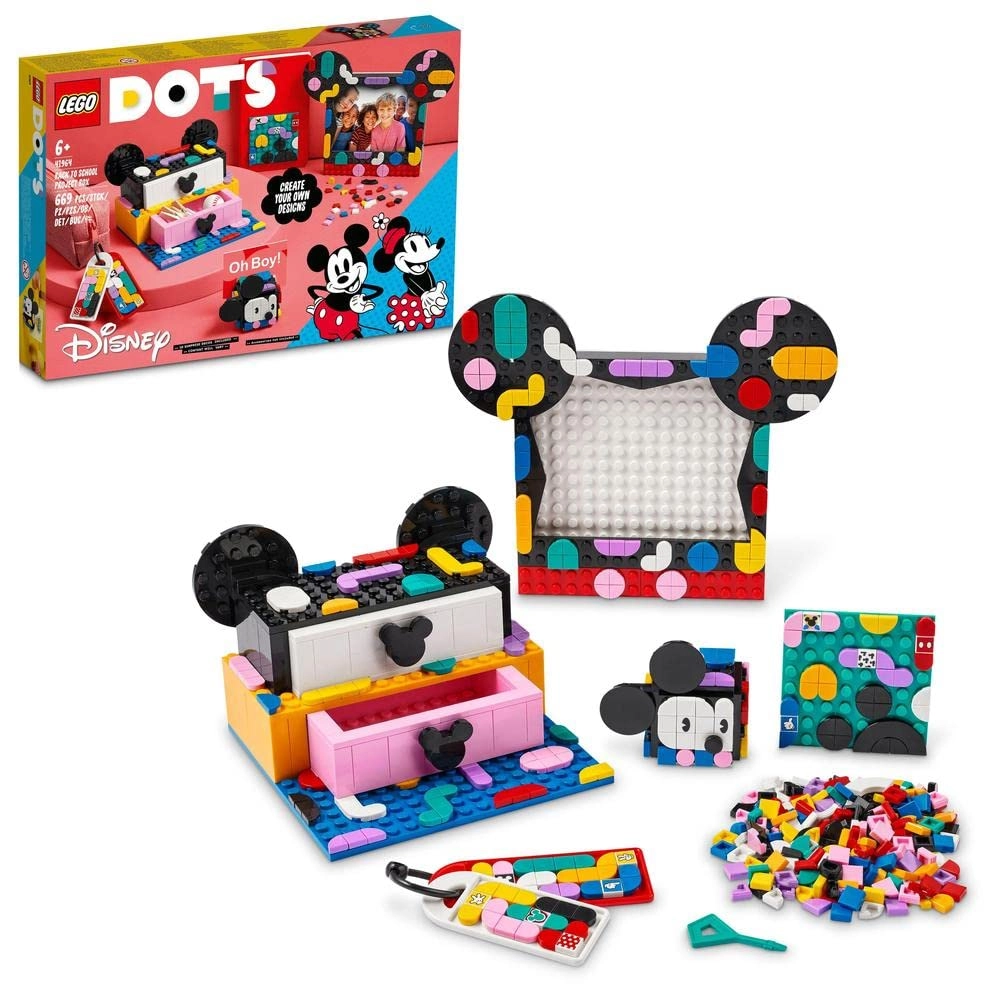 LEGO DOTS Disney Mickey Mouse & Minnie Mouse Back-to-School Project Box (41964)