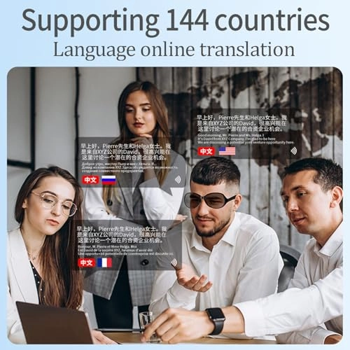 Bluetooth Smart Glasses - 144 Languages Bluetooth 5.3