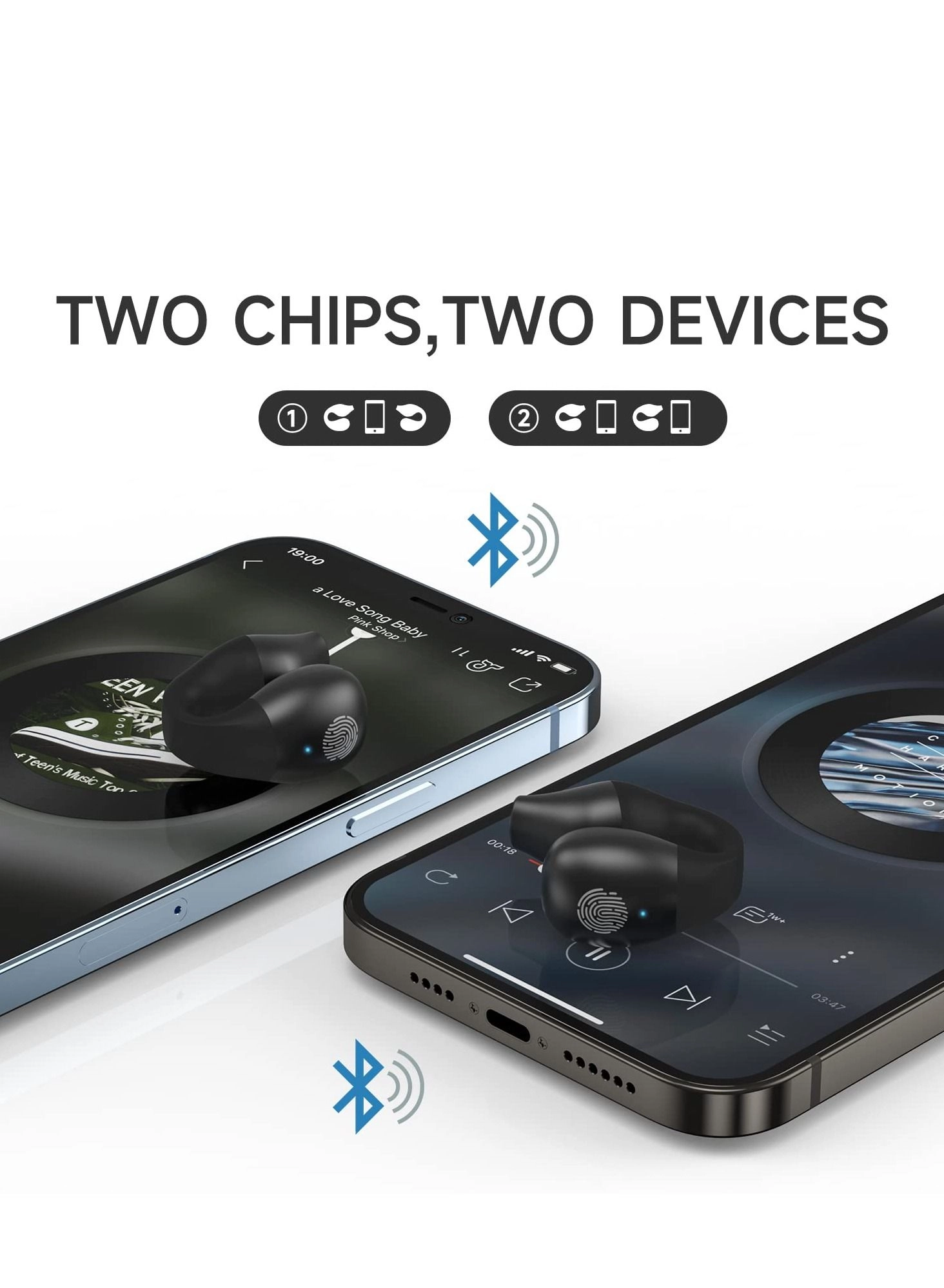 Bone Conduction Headphones Wireless Headphone