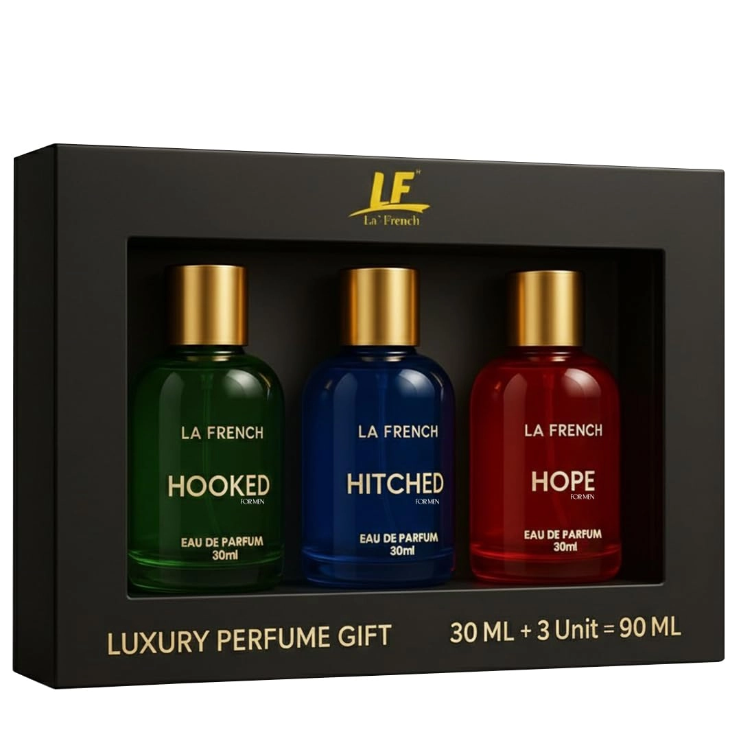 Saanvi Cosmetics Pvt Ltd Hitched Hooked Hope Perfume Gift Set - Perfume for Men 3x30 ML