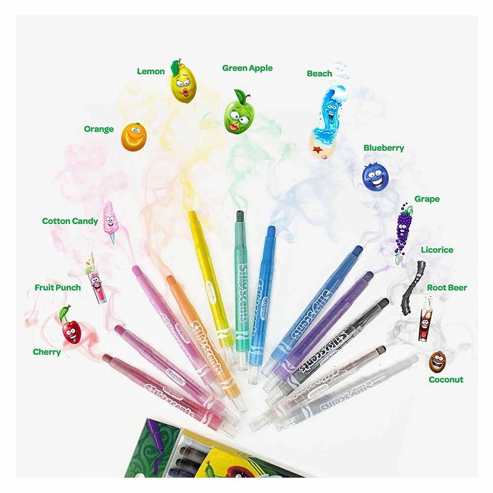 Scented Twistable Crayons - 12 piece(s)