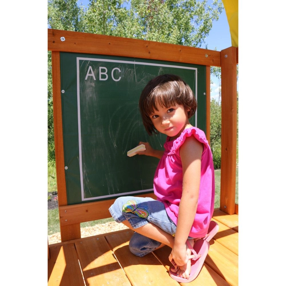 Ainsley - Outdoor wooden swing set holds up to six kids