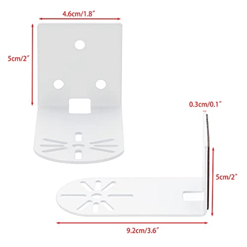 Surveillance Bracket - Metal White Set