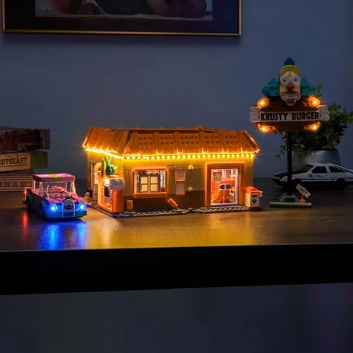 Light kit for LEGO The Simpsons: Krusty Burger 10352 - ABS plastic less than 5V