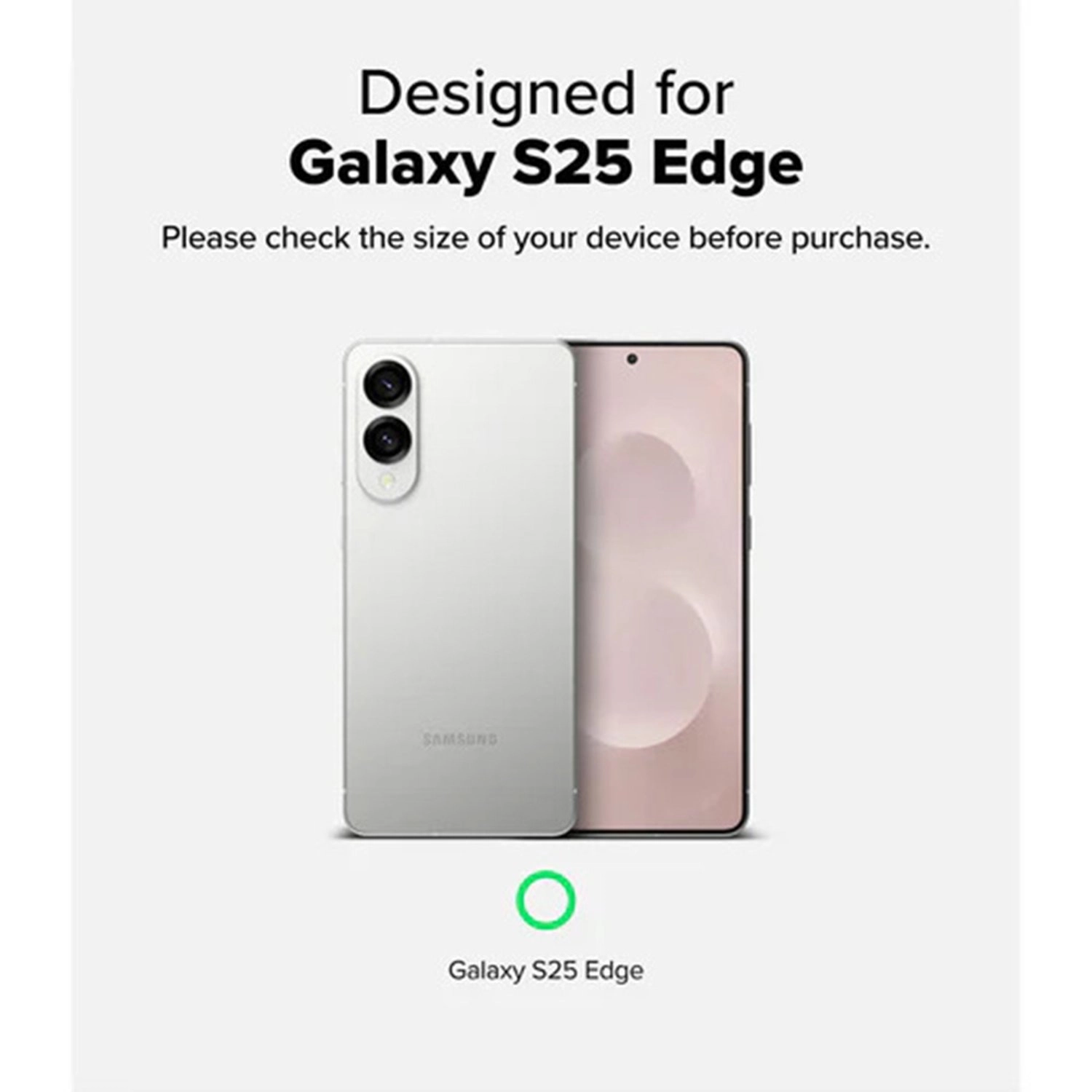 MSAMS25E Clear Case with MagSafe for Samsung Galaxy S25 Edge