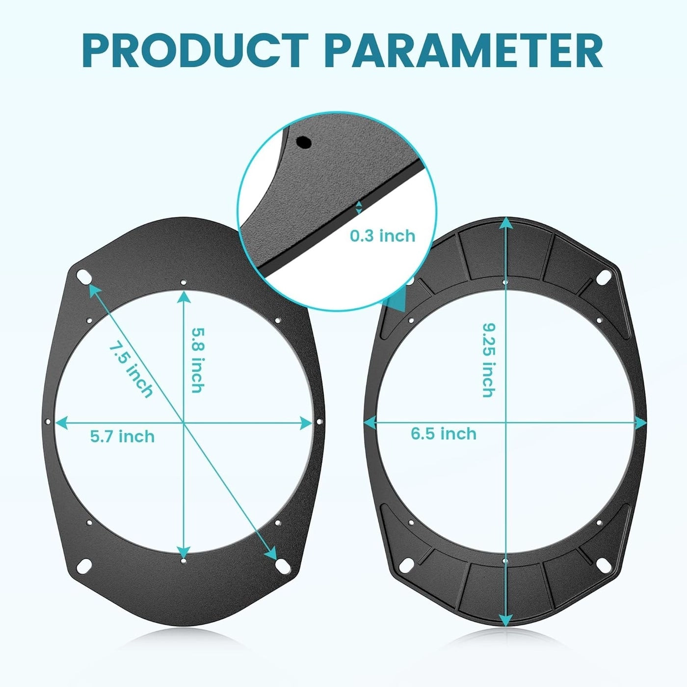 Speaker Adapter Bracket - 6.5 Inch Wire Harness