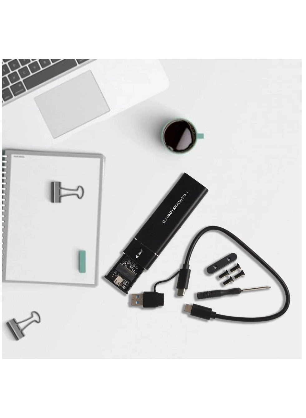 SSD M.2 NVMe & NGFF Box - USB 3.1 Type-C 10Gbps