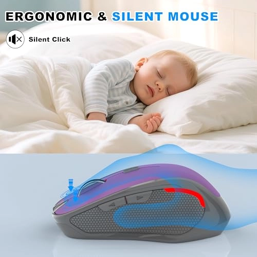 Rechargeable Silent Slim Mouse - Bluetooth