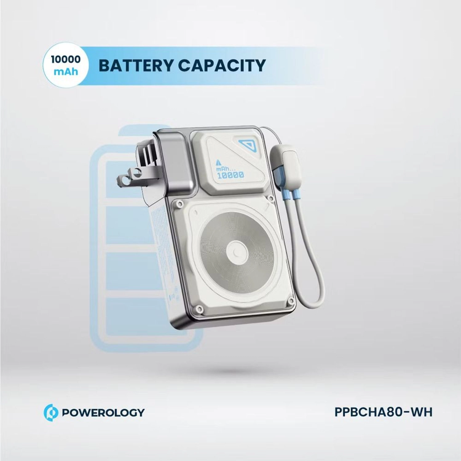 PPBCHA80-WH - 10000mAh 35W Fast Charging MagSafe Compatible