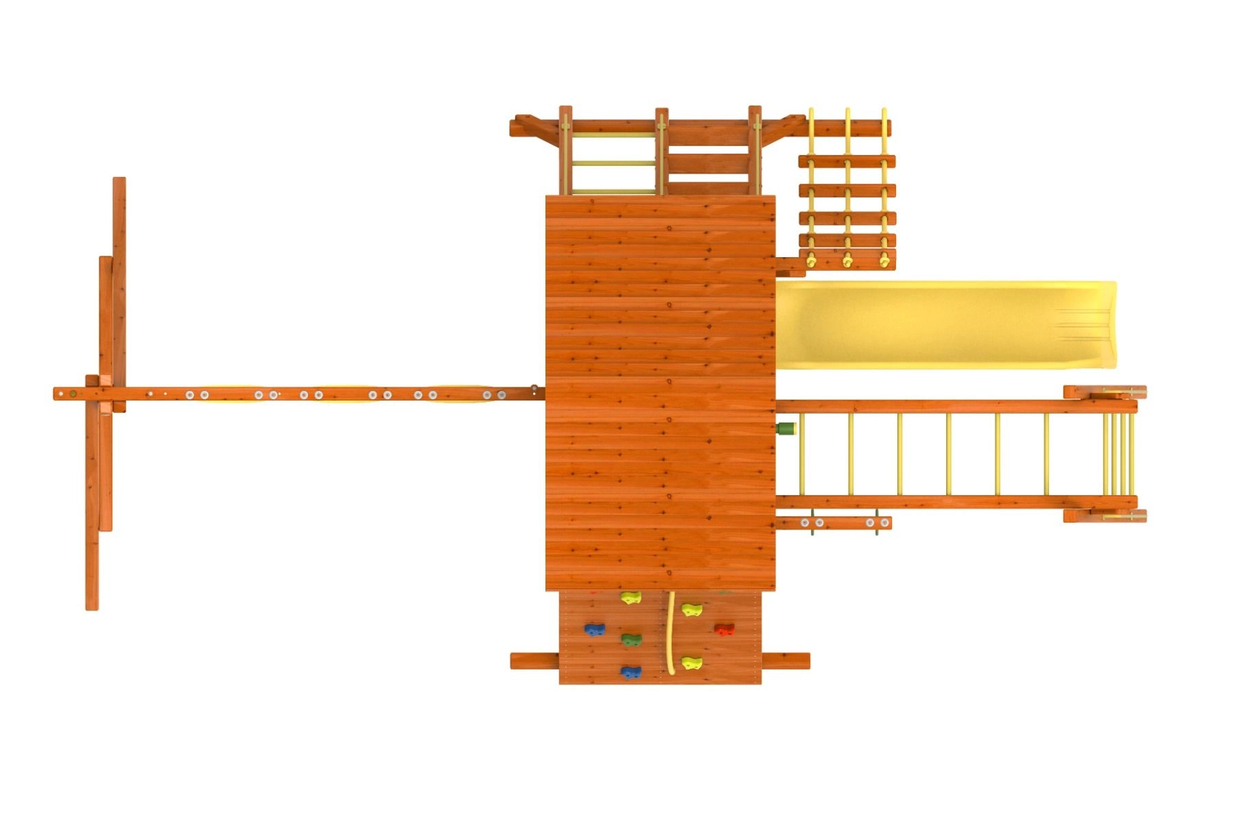 Discovery Den - 3 swings Wave slide