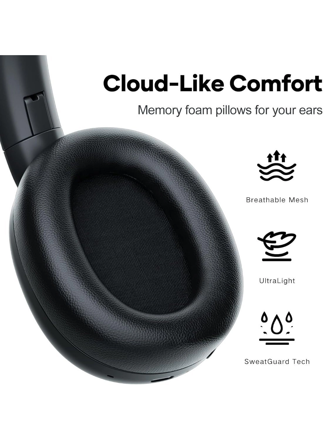 Active Noise Cancelling Headphones Wireless Headphone