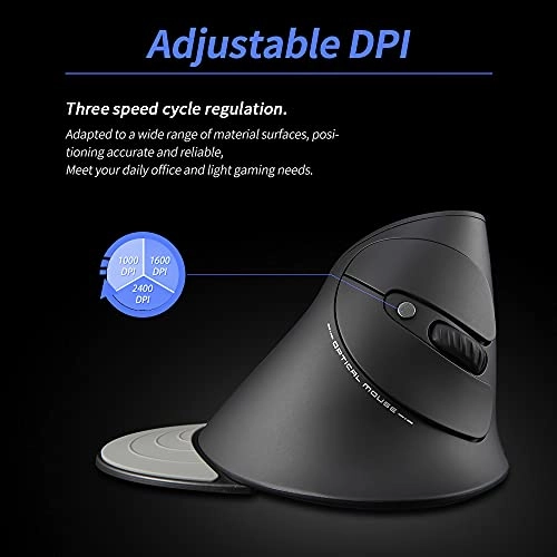 Vertical Ergonomic Mouse - Wireless