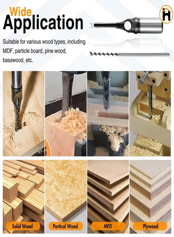 Square hole drill bits - 12 mm