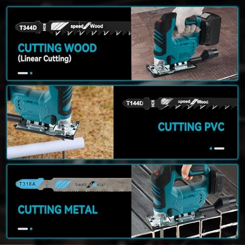 Cordless Electric Jigsaw - 500W