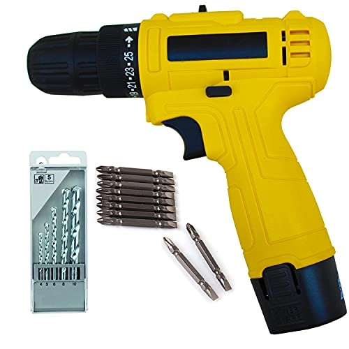 Cordless Drill/Screwdriver - 1200mAh 12V