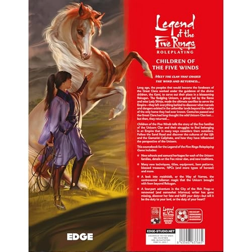 Legend of The Five Rings Roleplaying Game: Children of The Five Winds SOURCEBOOK - Unicorn Clan Supplement