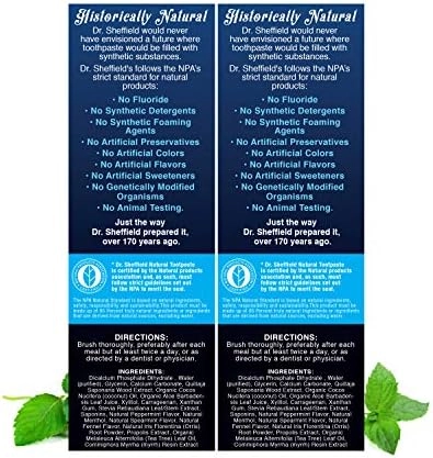 Certified Natural Peppermint Toothpaste