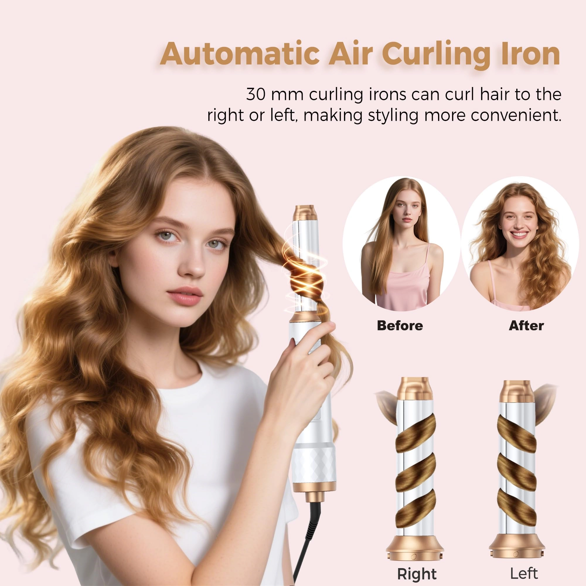 Air Styler - 6 in 1 Negative Ionic 3 Heat Settings