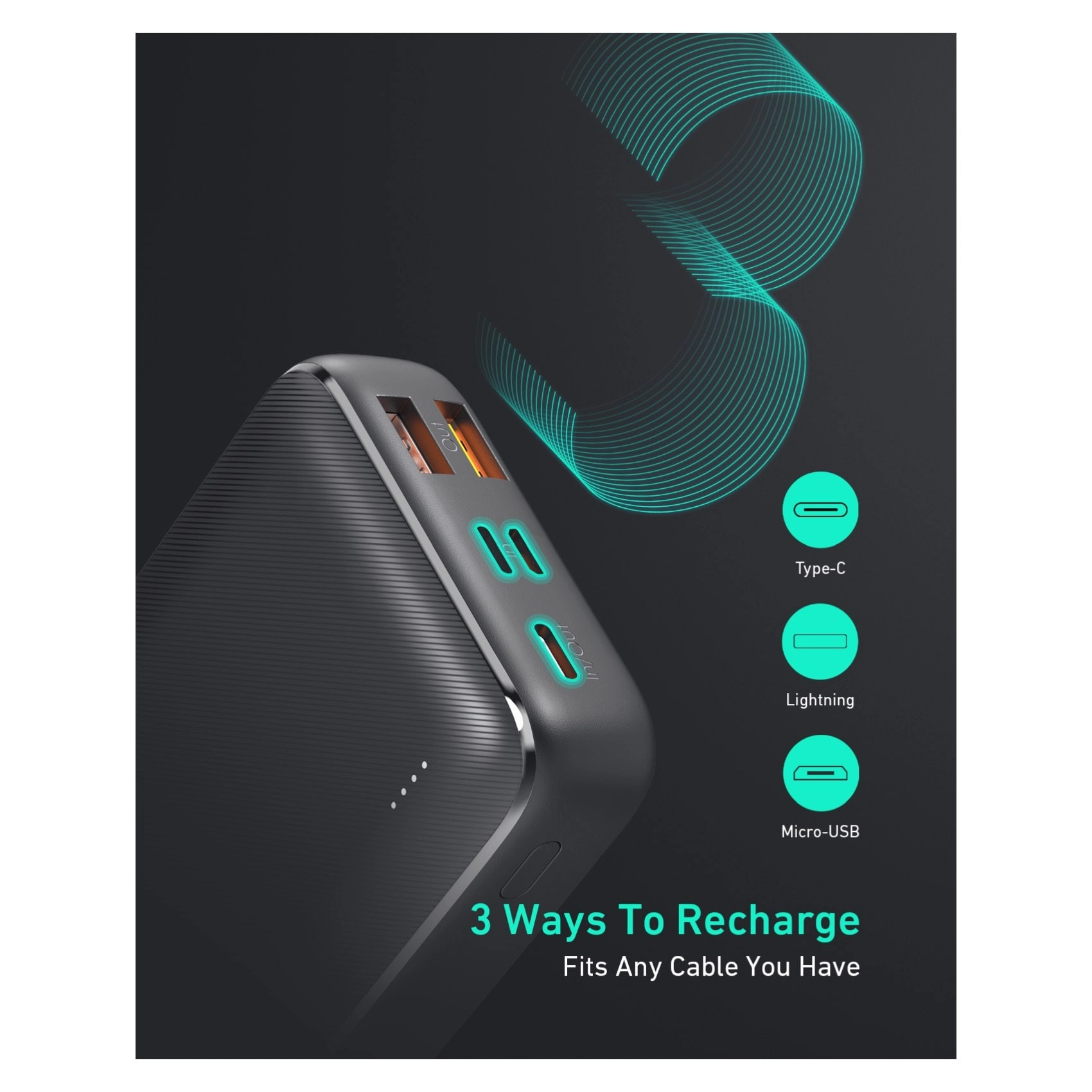 PB-N74S-BK - 20000 mAh 22.5 Watt 2 1