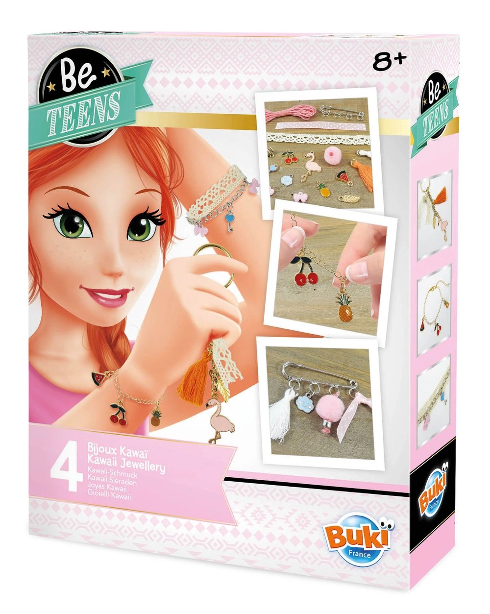 Buki France Kawaii Jewellery Kit - 10 charms Suitable for 6 years and above