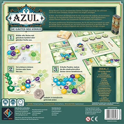 Azul: The Queen's Gardens - Family Game (German)
