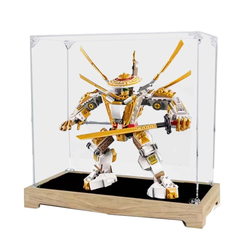 HCAEIOFJ Acrylic Display Case - Niniago Legacy Golden Mech Lego-Ninja