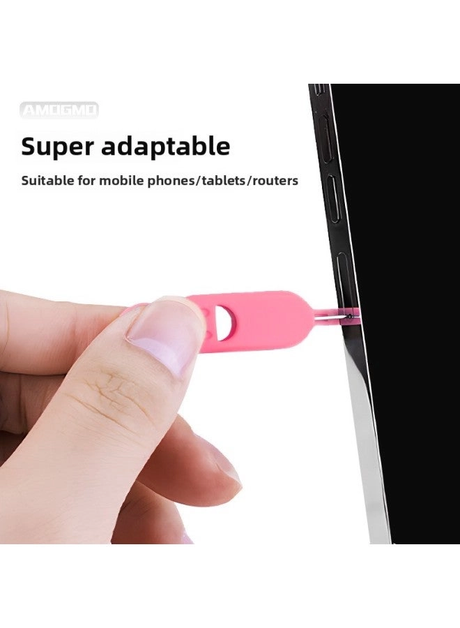 Anti-lost Card Pin Sleeve - Memory Sim Card Sleeve Portable Yellow