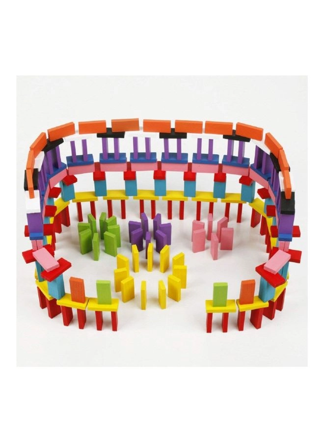 Wooden Domino Building Blocks Set - Construction 360 pcs
