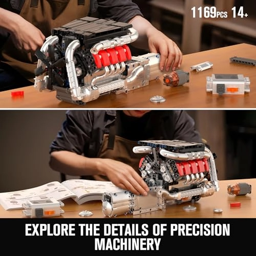 10203 V8 Engine Engineering - 8 years+ 1169 pieces