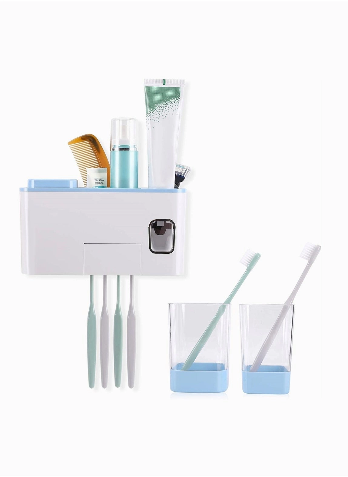 SYOSI Toothbrush Holder - 4 Wall Mounted