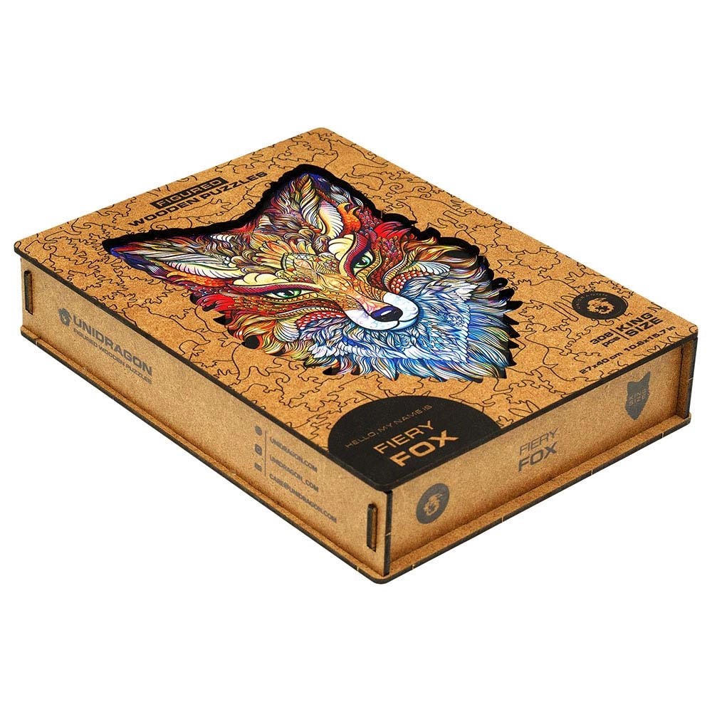 Fiery Fox Wooden Puzzle (4107390-FIERY_FOX_S) - 107 pcs