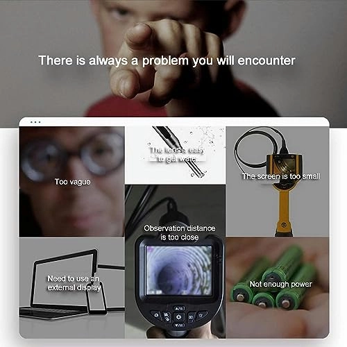 Dual Lens Industrial Endoscope - 8mm 5m