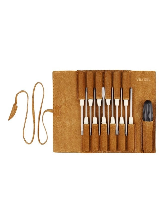 VESSEL TD-812LR Slotted and Phillips Screwdriver Set (12 Pcs)