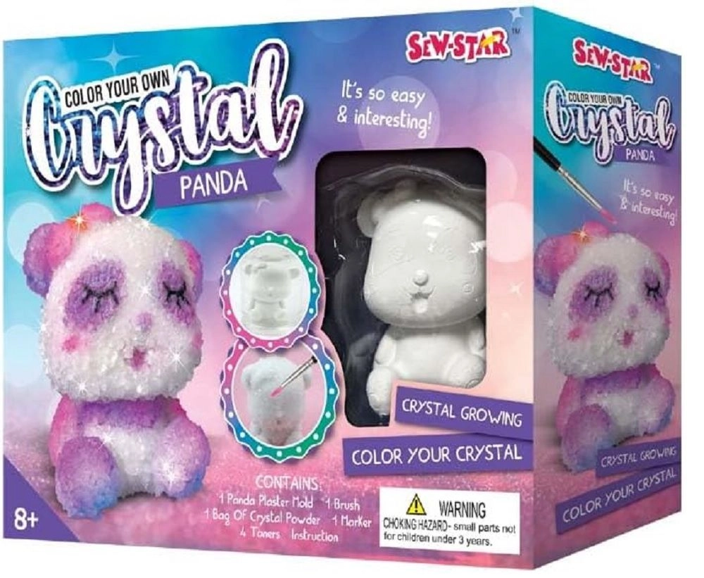 Sew Star Color Your Own Crystal Panda - 8+ years