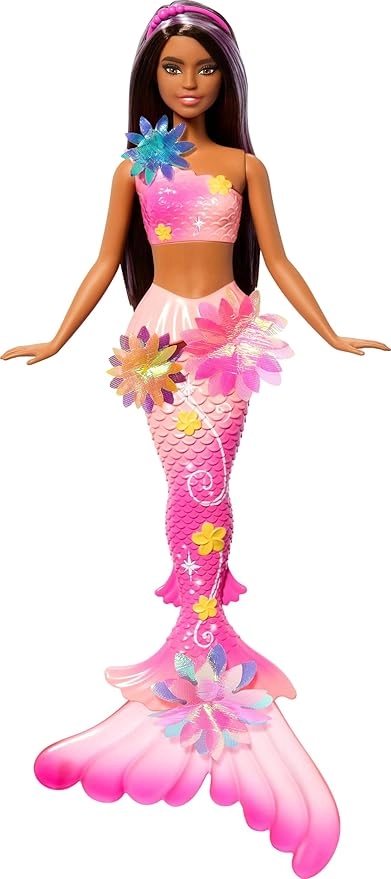 Barbie Flower Magic Mermaid - 37 cm Brunette Ages 3+