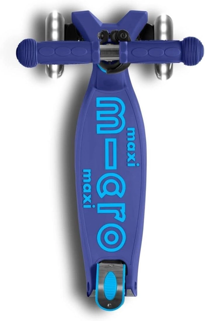 Maxi Deluxe 3-Wheel Kick Scooter – 120/80 mm LED Foldable