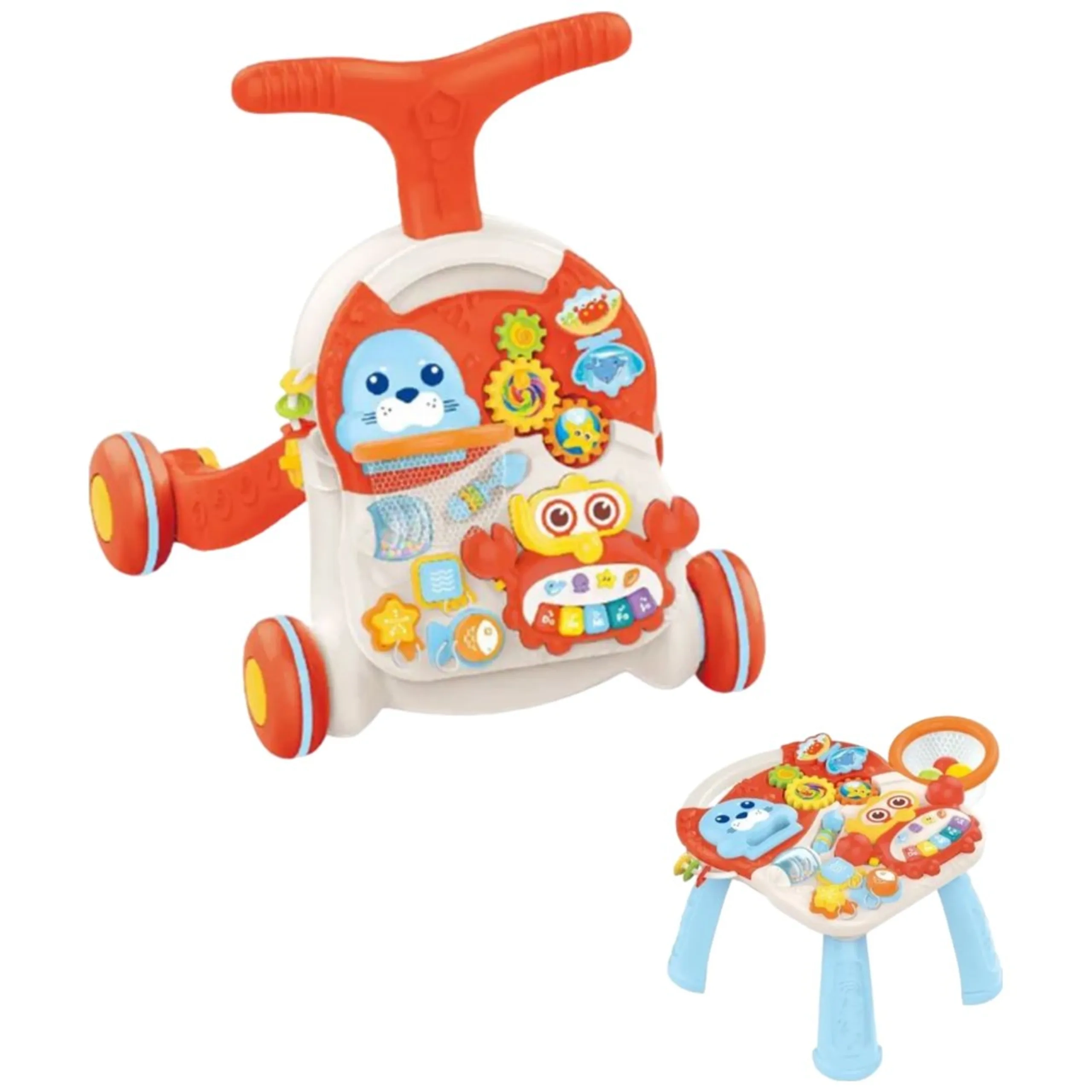 huanger Baby Push Walker - Activity Learning Panel Music & Lights