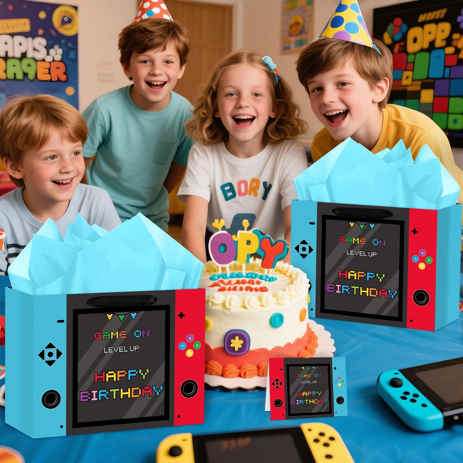 Video Game Birthday Gift Bag - 1 count Party