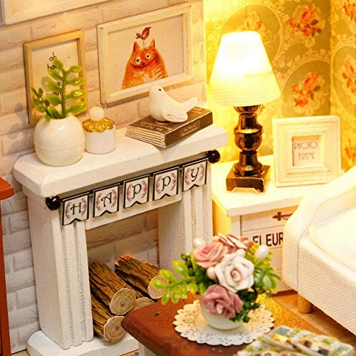 3D Wooden Puzzle Miniature House - Kit LED Lights