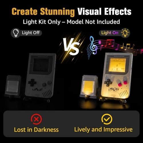 Sound & Light Kit for LEGO Gameboy Building Set 72046 - Plastic 5V