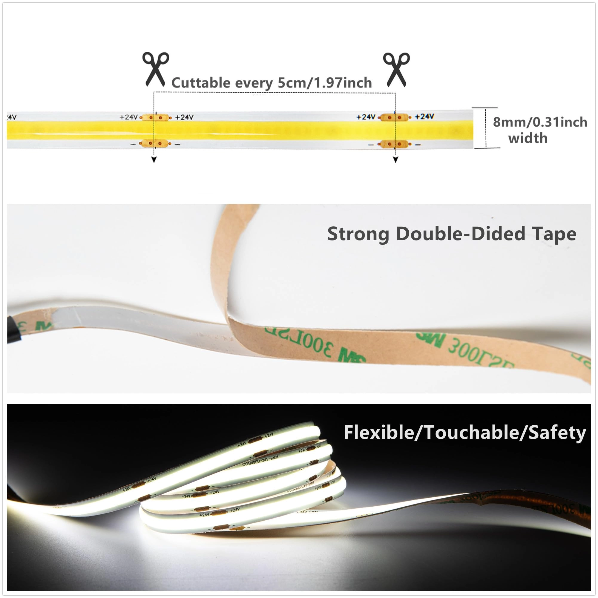 COB LED Strip - 10 Metres