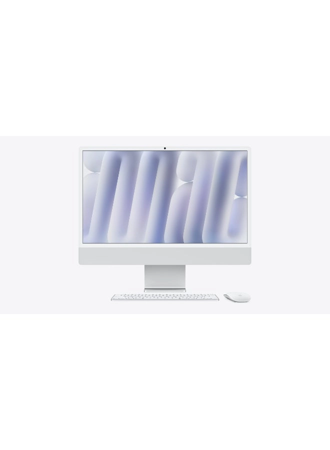 Apple iMac 24-inch M4 8-core CPU and 8-core GPU, 16GB, 256GB SSD - Silver